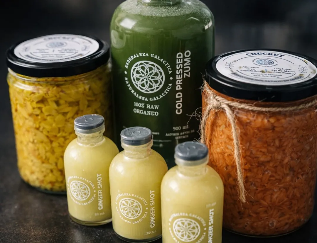 Fórmula vegetal, shots y alimentos fermentados de Naturaleza Galáctica